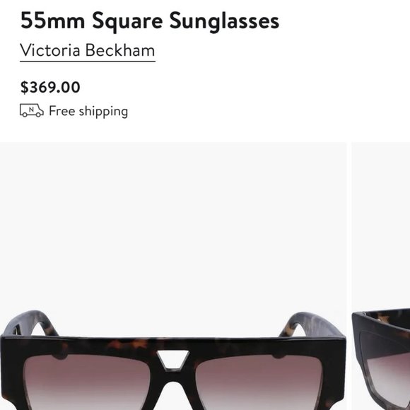 Victoria Beckham 55mm Square Sunglasses - Picture 3 of 16